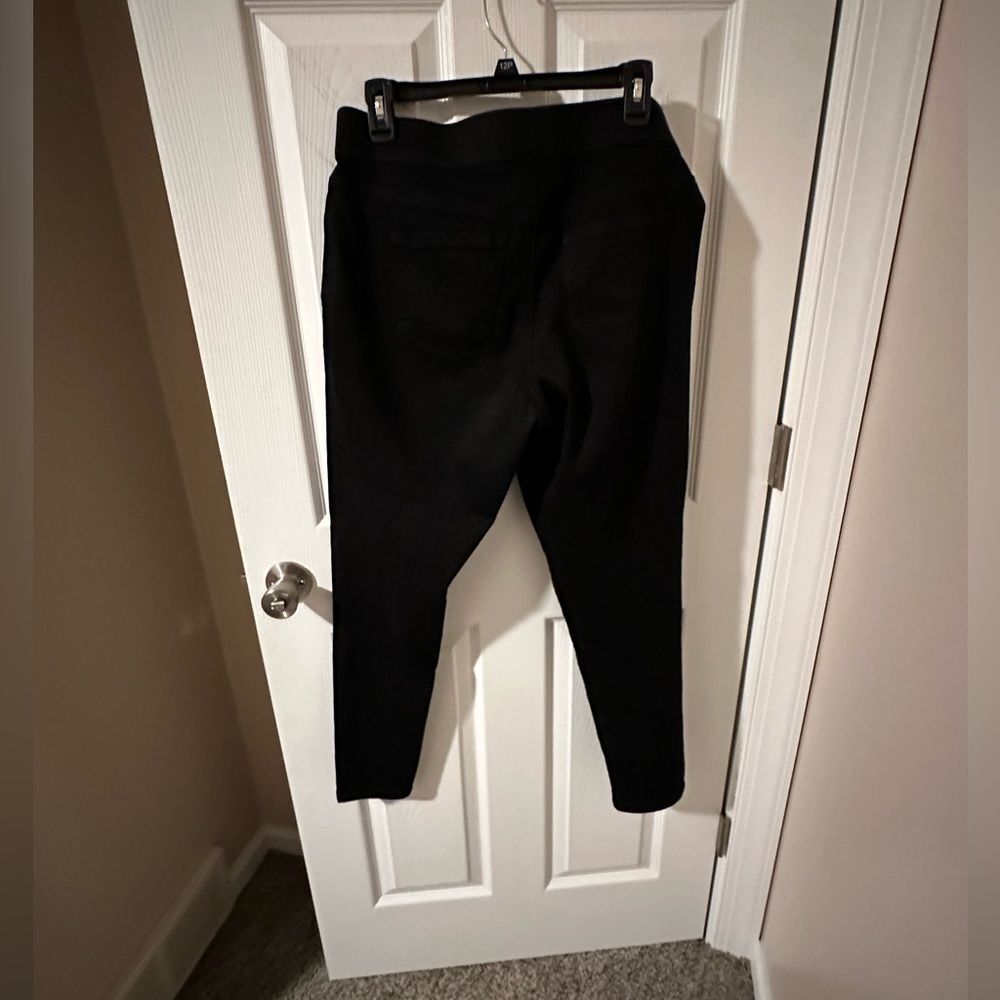 Nine West Jeans Pull on Skinny Stretch - 10 Black Stretch Jeans